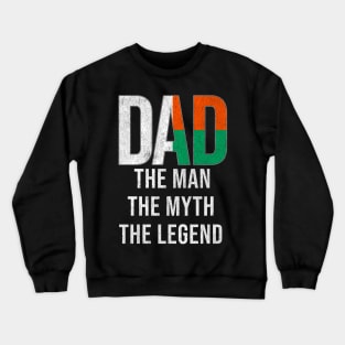 Malagasy Dad The Man The Myth The Legend - Gift for Malagasy Dad With Roots From Malagasy Crewneck Sweatshirt